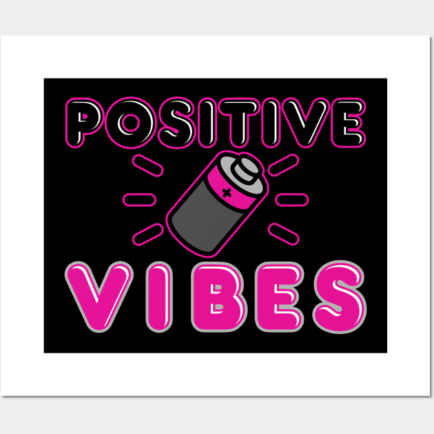 Positive Vibes Wall Art by Side Hustle